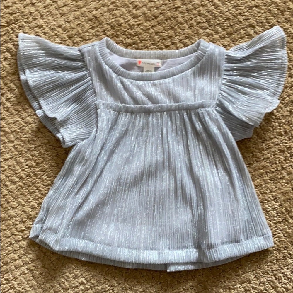 EUC J. Crew kids metallic shirt